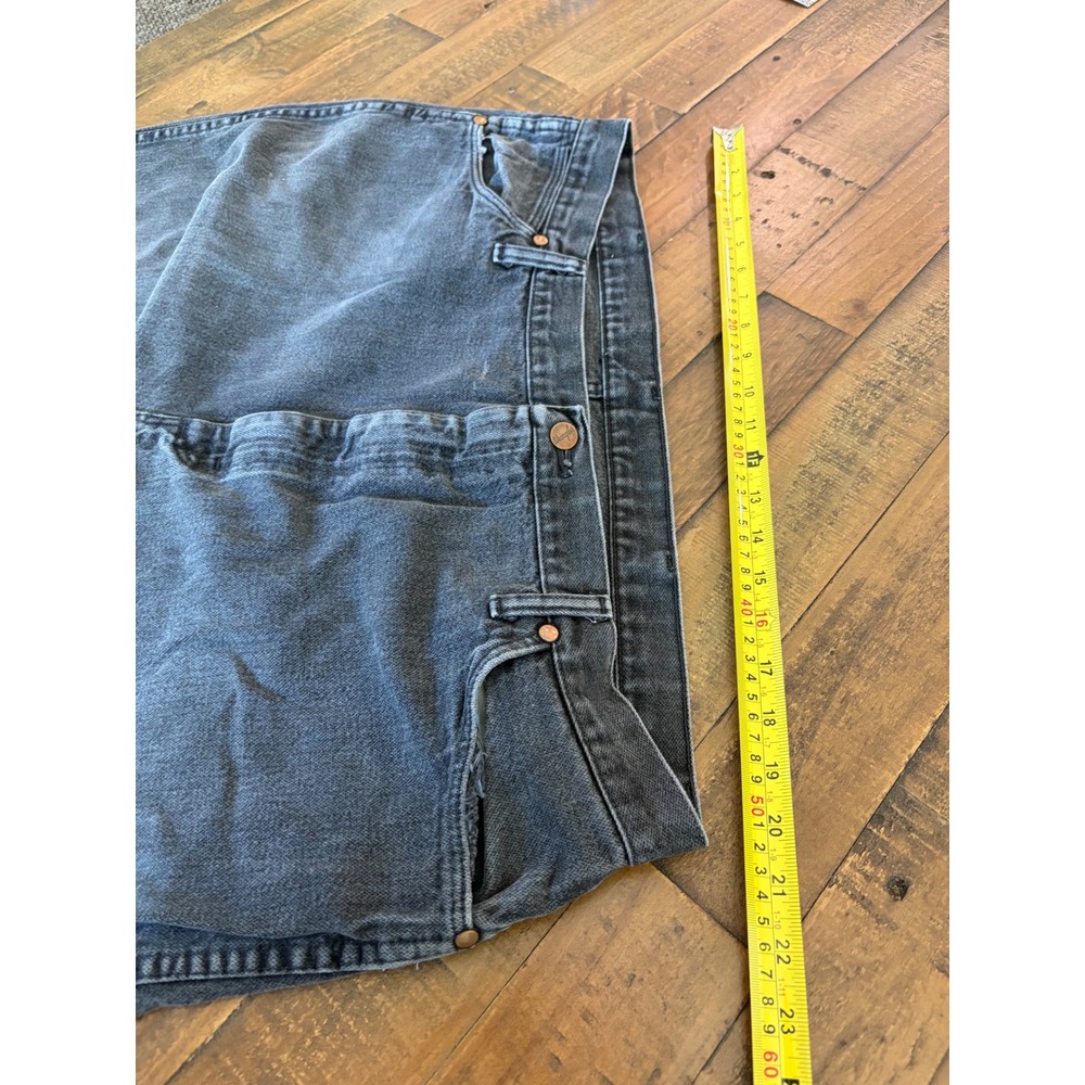Wrangler 13MWZWK Cowboy Cut Jeans Black Mens 42x30 US Fabric Made in Mexico Y2K - Picture 6 of 11